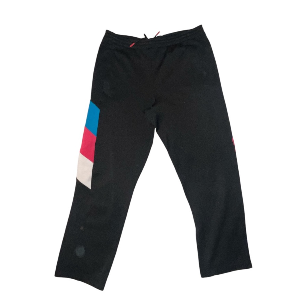 Adidas Trefoil Track Pants Oversized Wide leg Unisex Size Small Black White Pink